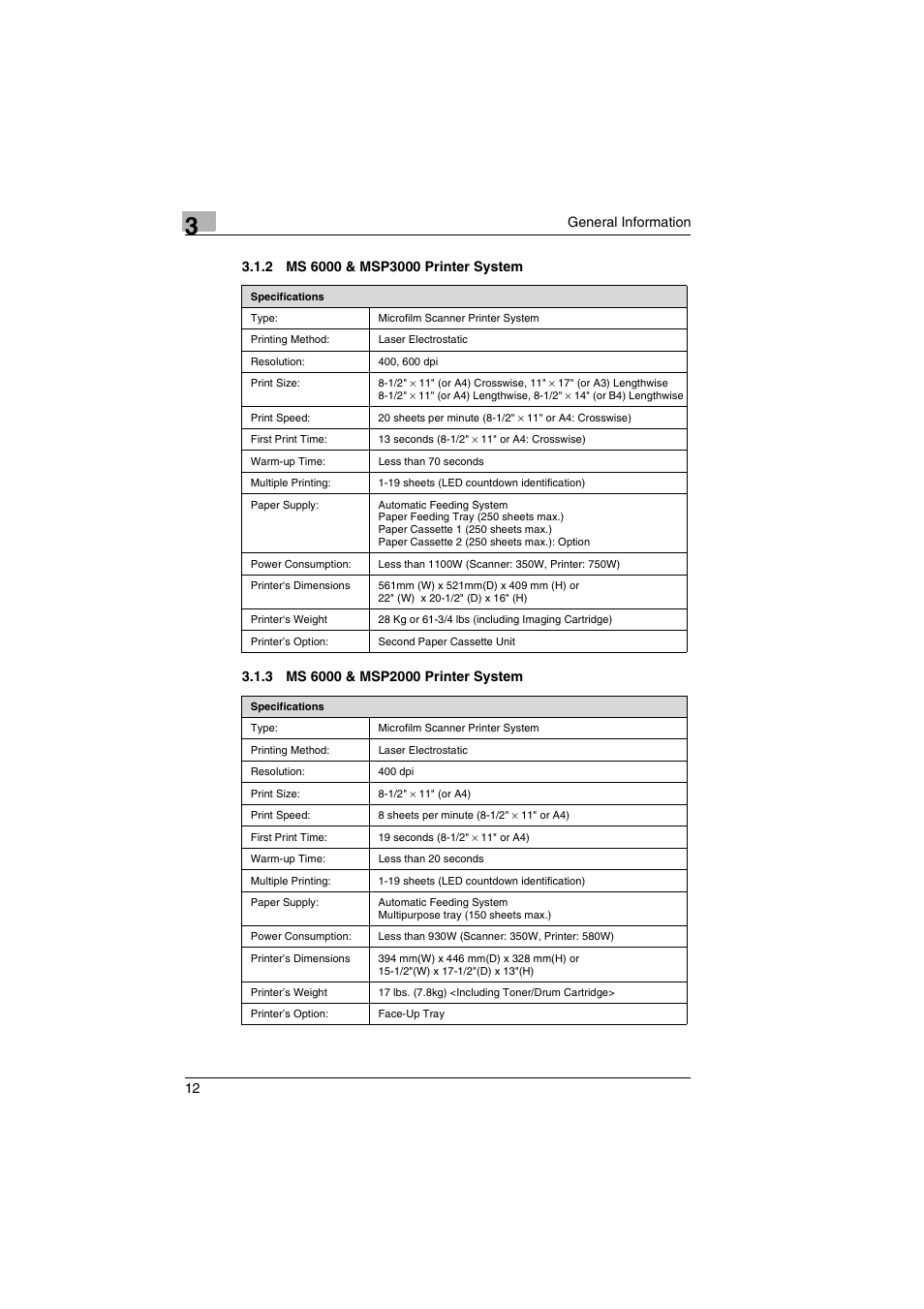 2 ms 6000 & msp3000 printer system, 3 ms 6000 & msp2000 printer system | Kodak 2400DSV User Manual | Page 19 / 131