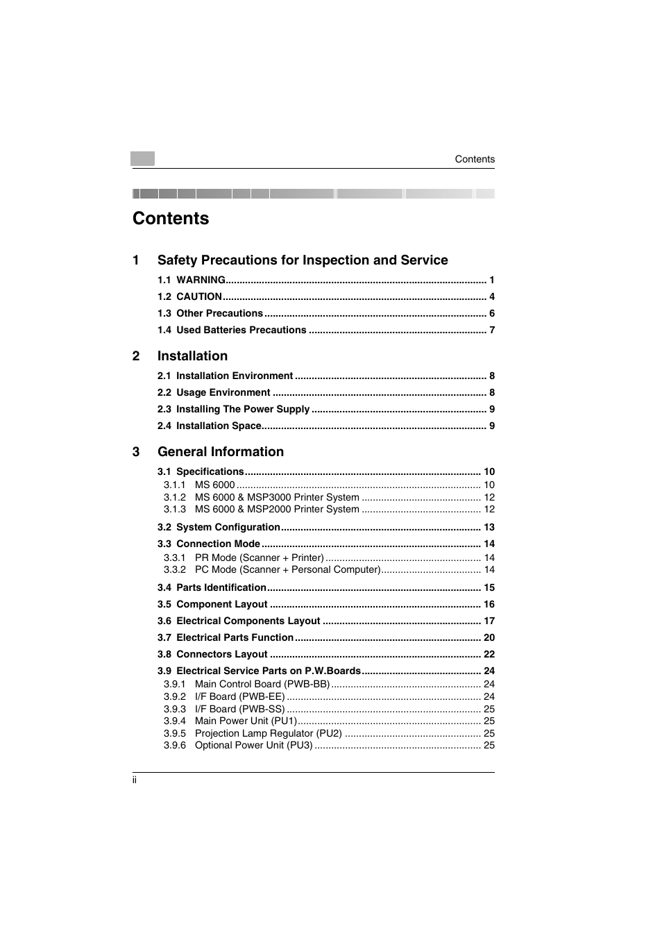 Kodak 2400DSV User Manual | Page 3 / 131