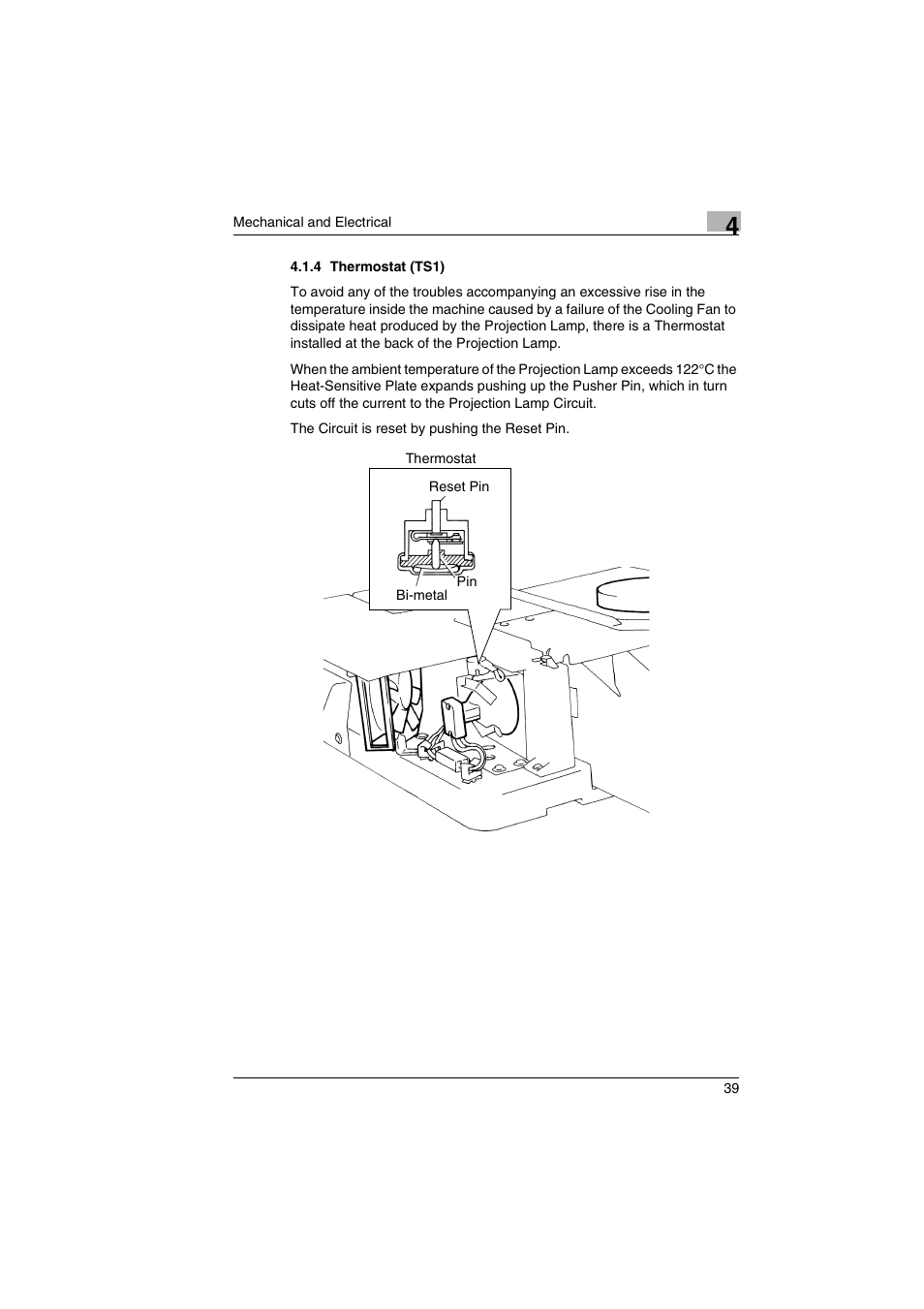 4 thermostat (ts1) | Kodak 2400DSV User Manual | Page 46 / 131