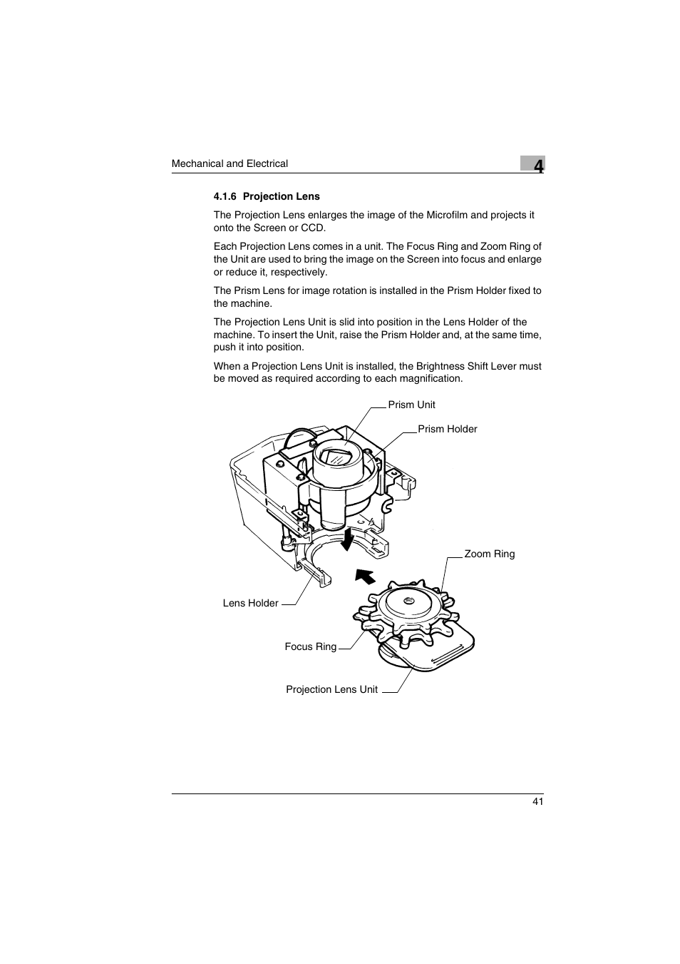 6 projection lens | Kodak 2400DSV User Manual | Page 48 / 131