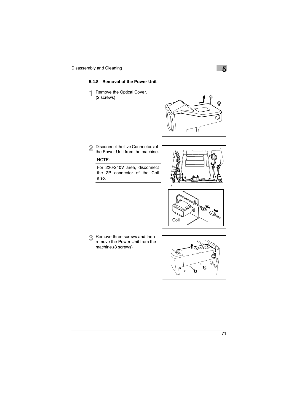 8 removal of the power unit | Kodak 2400DSV User Manual | Page 78 / 131