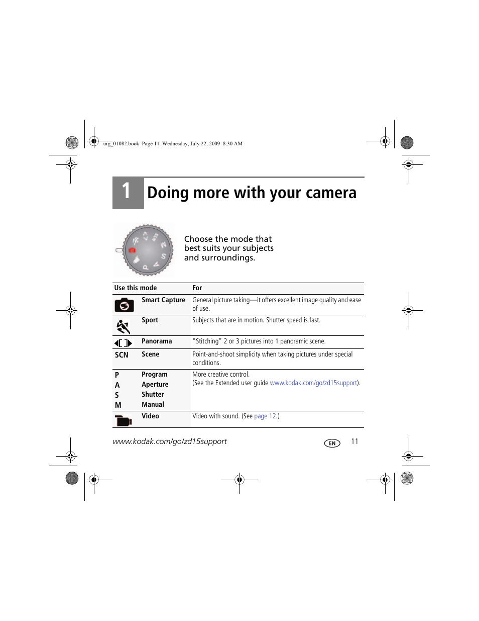 Doing more with your camera | Kodak ZD15 User Manual | Page 11 / 27