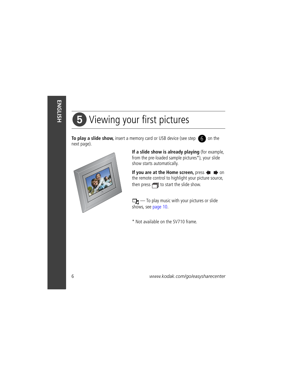 Viewing your first pictures | Kodak VCB611AT User Manual | Page 6 / 20