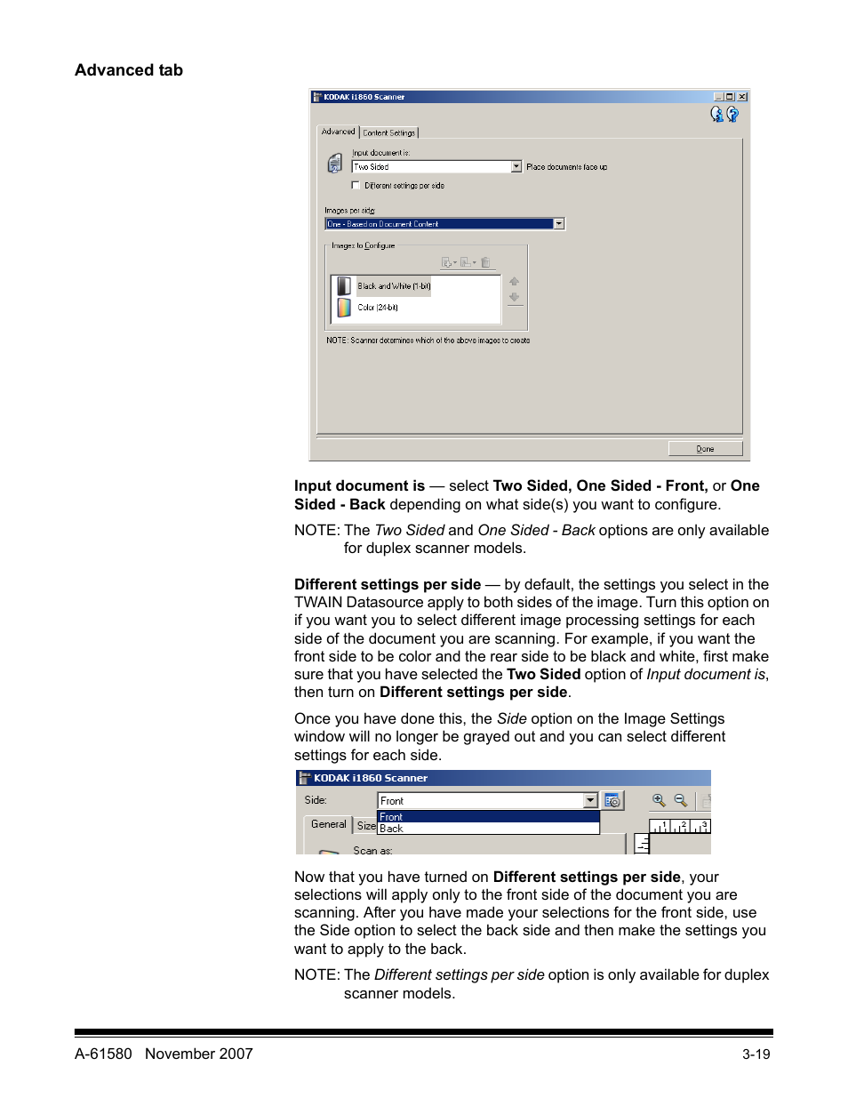 Content settings tab | Kodak A-61580 User Manual | Page 47 / 104