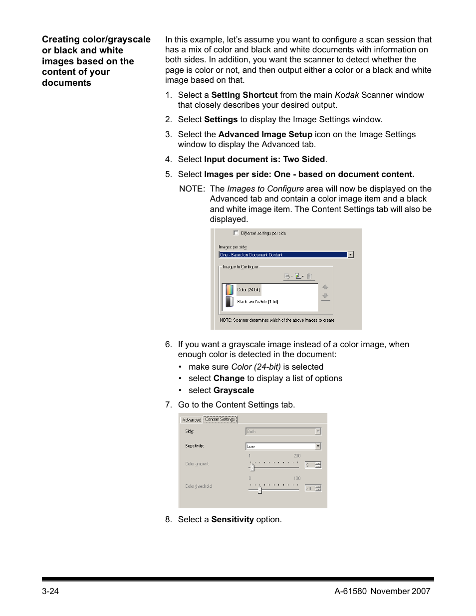 The device settings window | Kodak A-61580 User Manual | Page 52 / 104