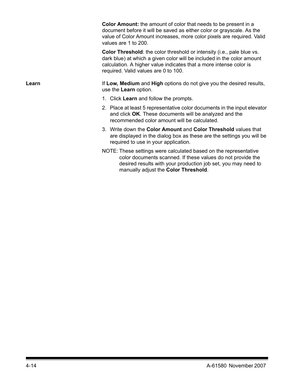 Learn | Kodak A-61580 User Manual | Page 89 / 104