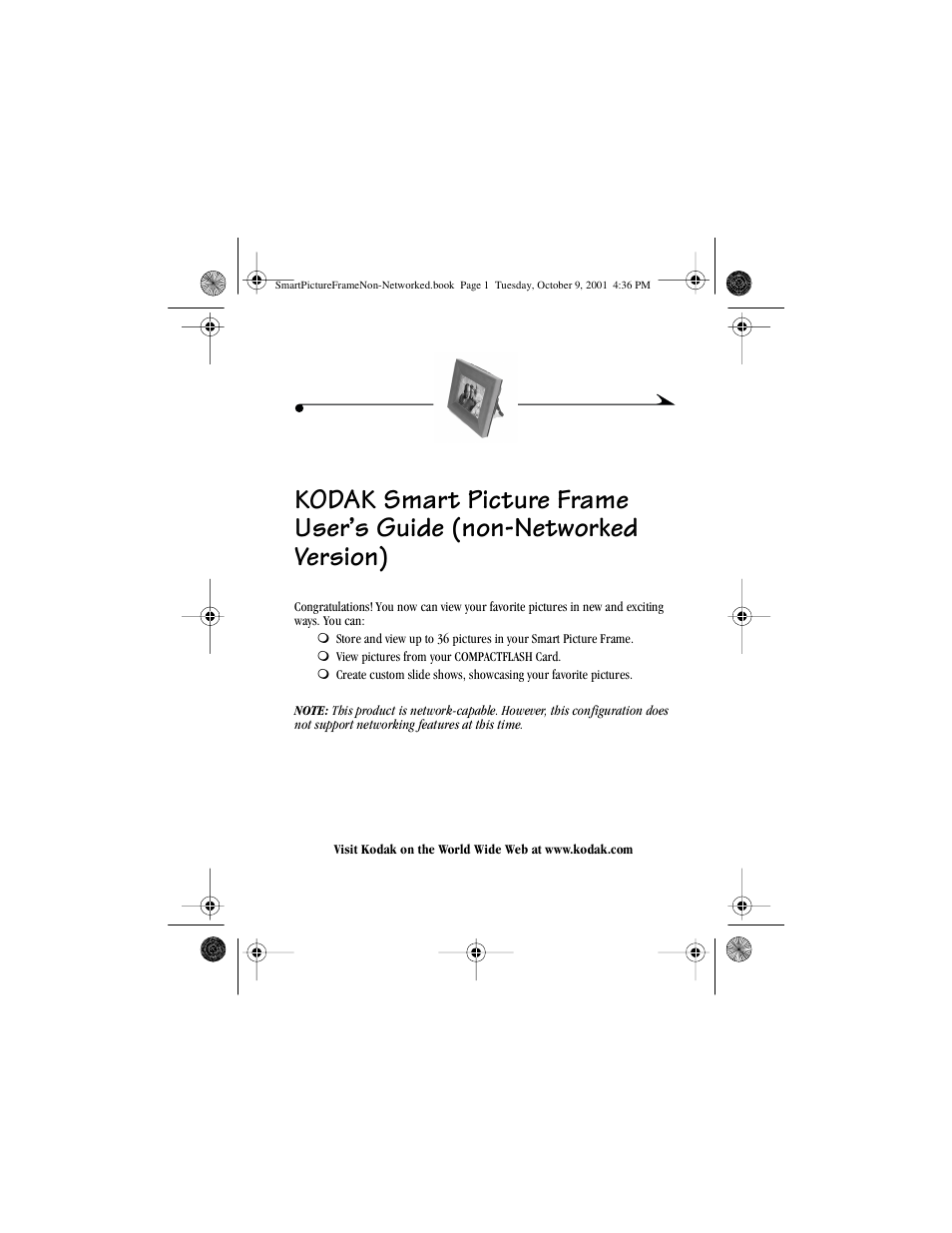 Kodak Picture Frame User Manual | 35 pages