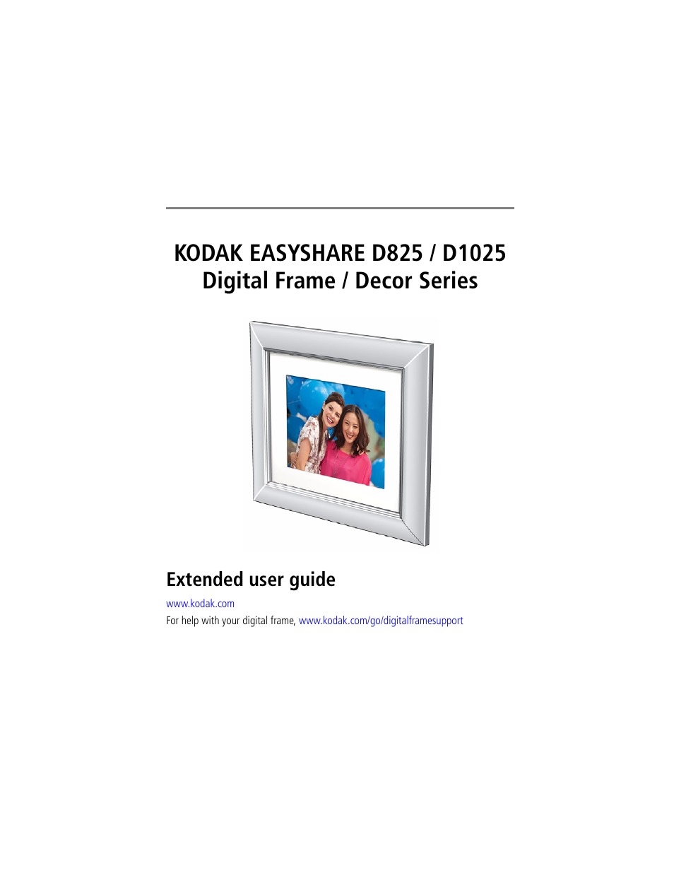 Kodak D825 User Manual | 36 pages