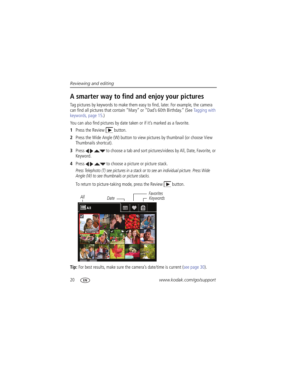 A smarter way to find and enjoy your pictures | Kodak EASYSHARE CD24 User Manual | Page 26 / 60