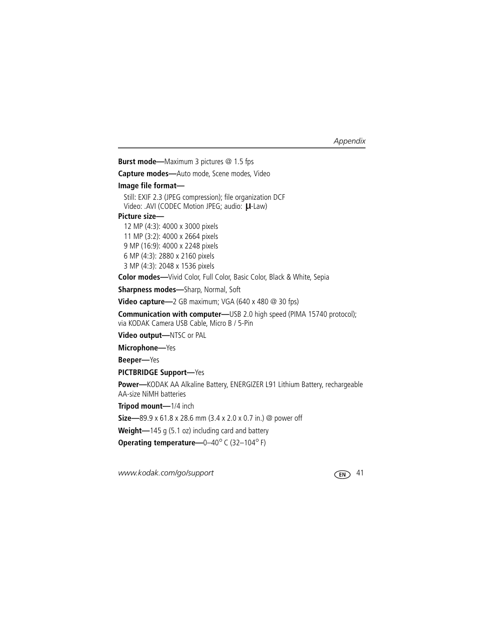 Kodak EASYSHARE CD24 User Manual | Page 47 / 60