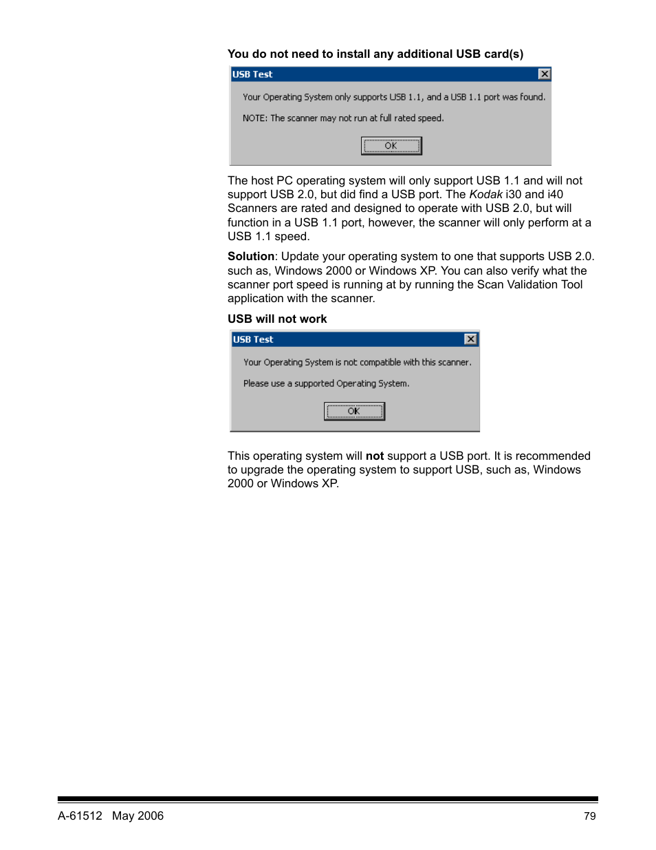 Kodak i30 / i40 User Manual | Page 82 / 84