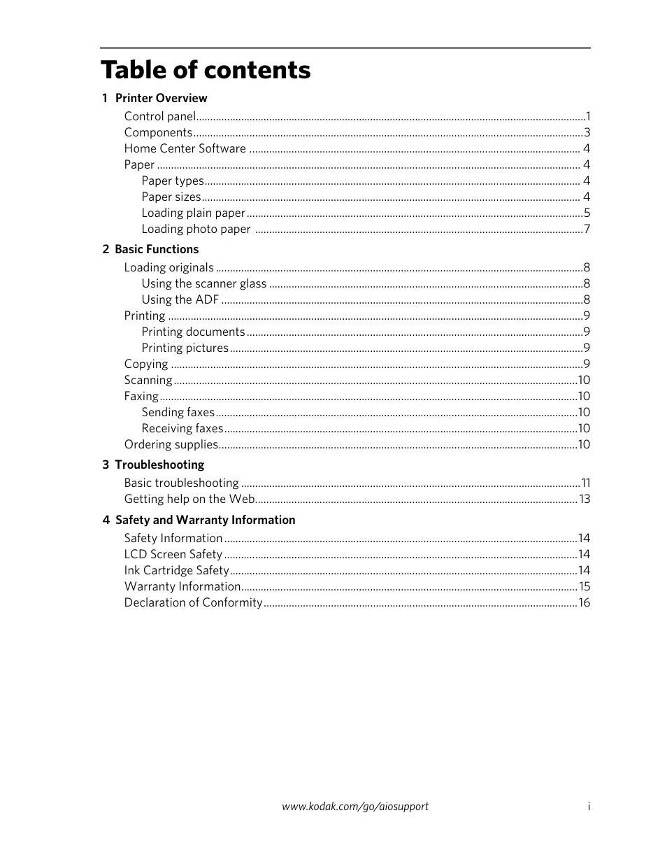 Kodak ESP Office 6100 Series User Manual | Page 3 / 20