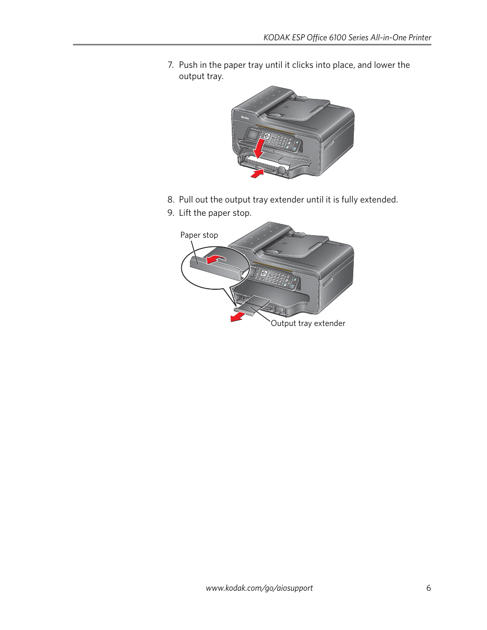 Kodak ESP Office 6100 Series User Manual | Page 9 / 20