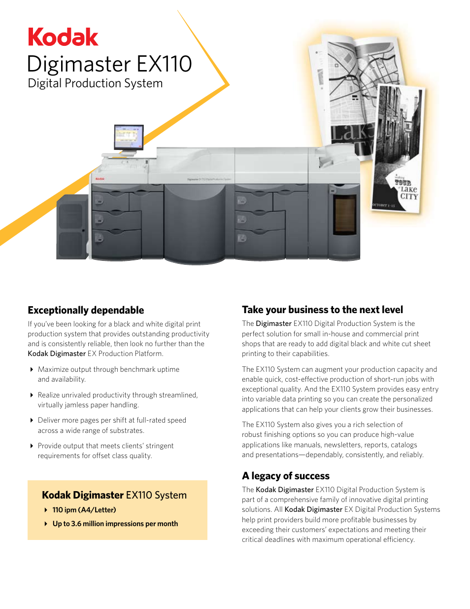 Kodak EX110 User Manual | 2 pages