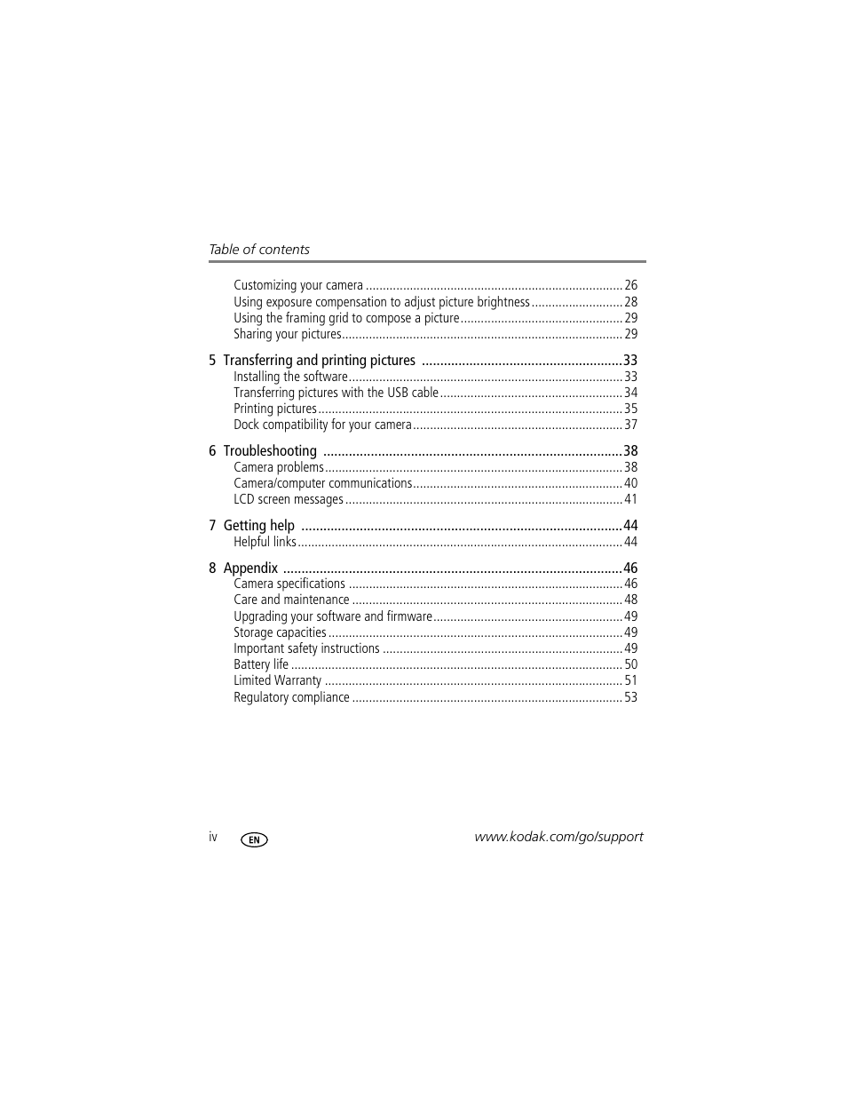 Kodak CD913 User Manual | Page 6 / 67