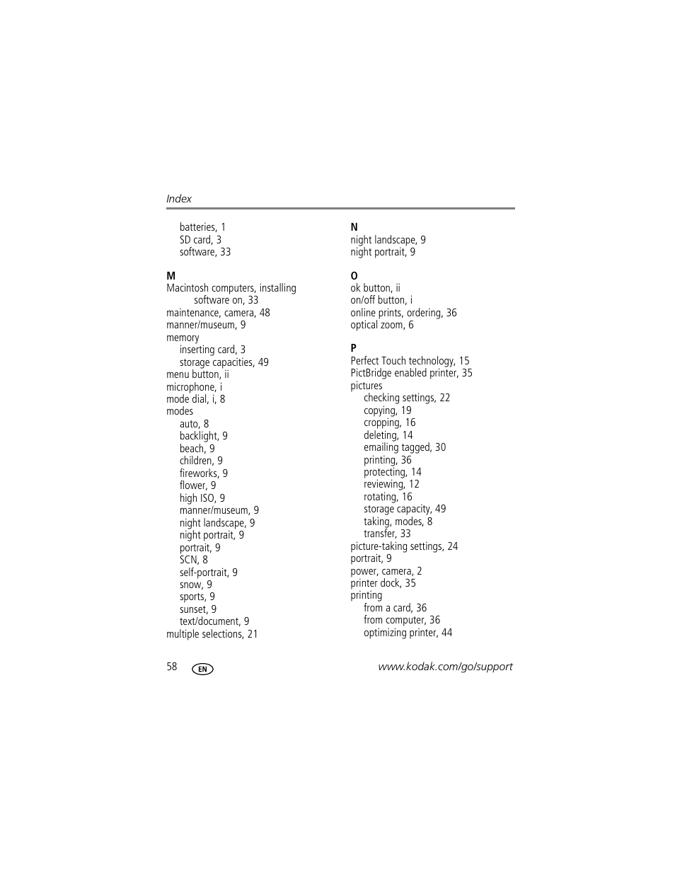 Kodak CD913 User Manual | Page 64 / 67