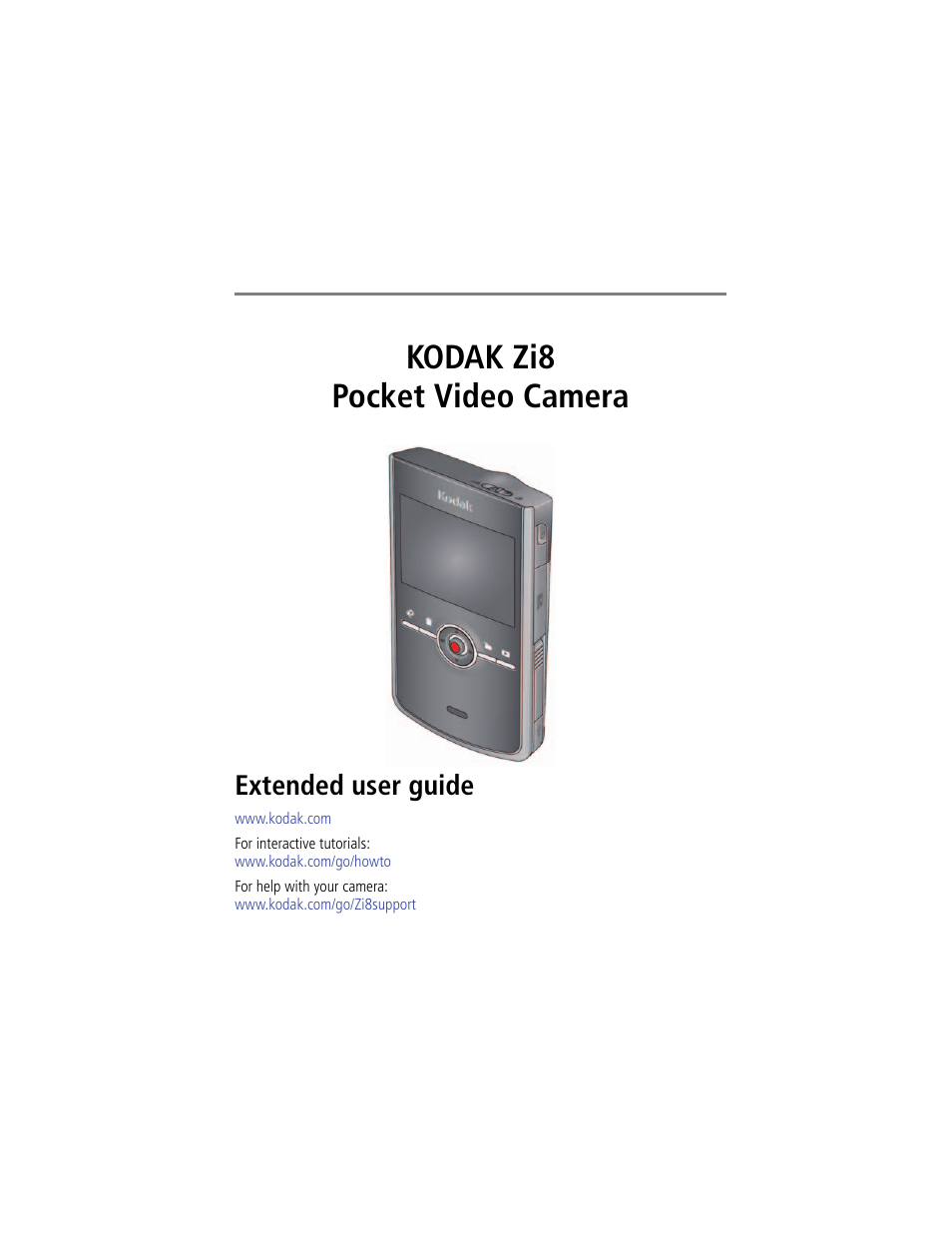 Kodak Zi8 User Manual | 34 pages