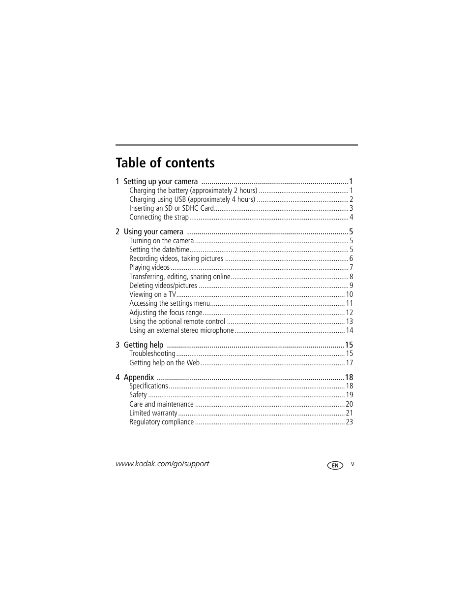 Kodak Zi8 User Manual | Page 7 / 34