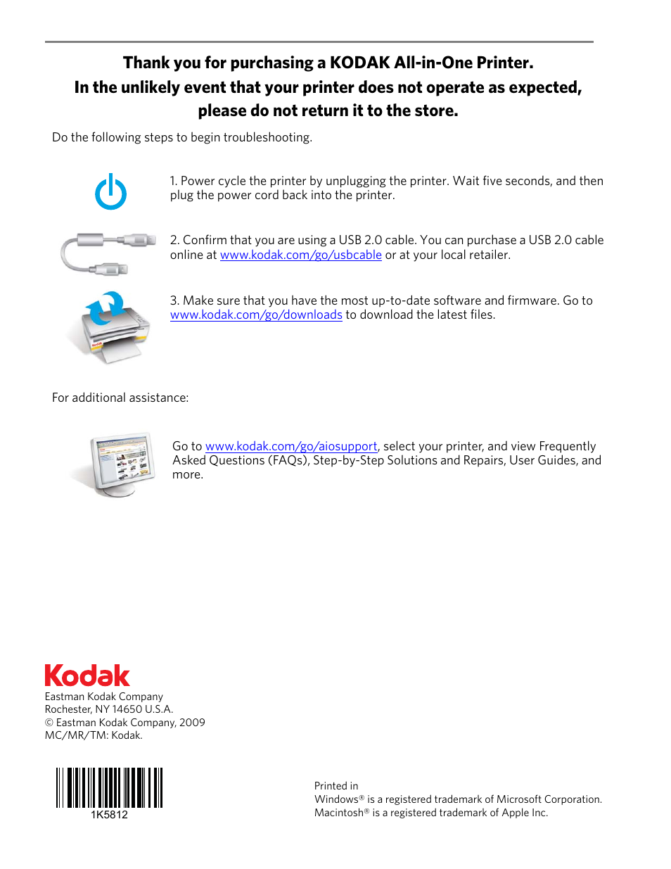 Kodak ESP 3200 User Manual | Page 12 / 12