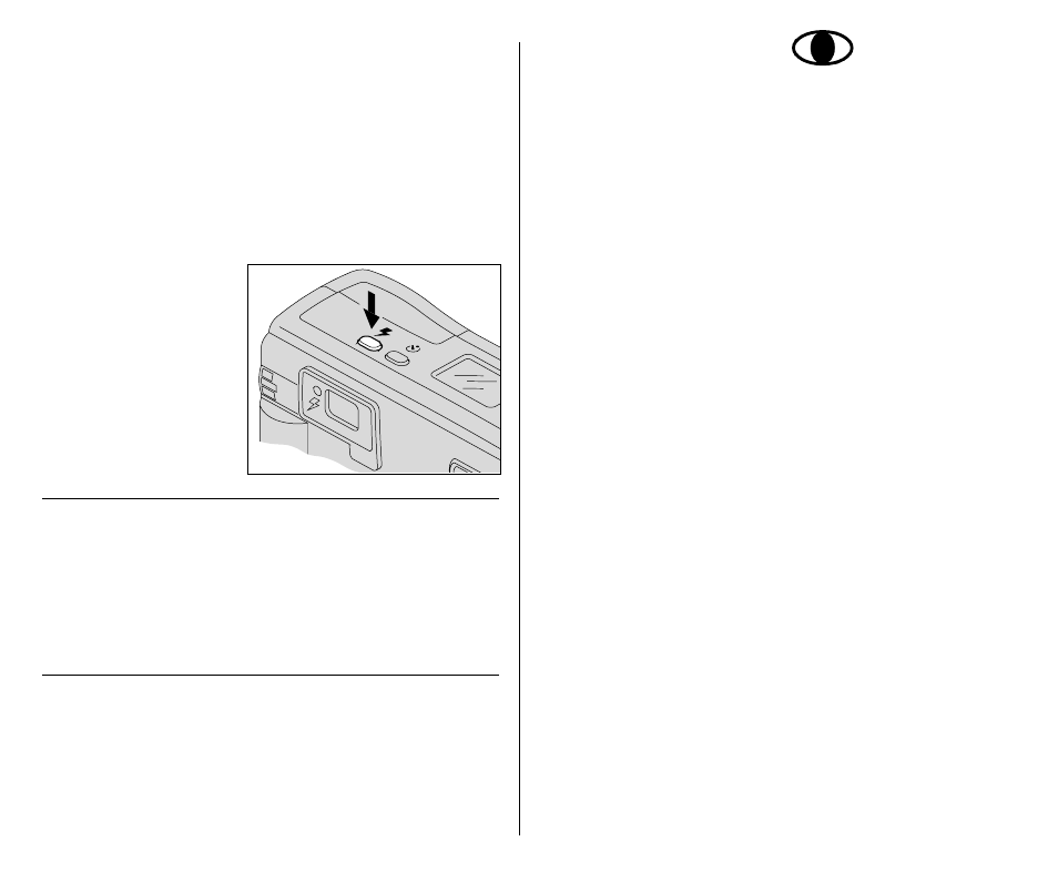 Selecting the flash and infinity-focus modes, Red-eye reduction, Selecting the flash and | Infinity-focus modes, Fill flash | Kodak Advantix C650 User Manual | Page 18 / 67