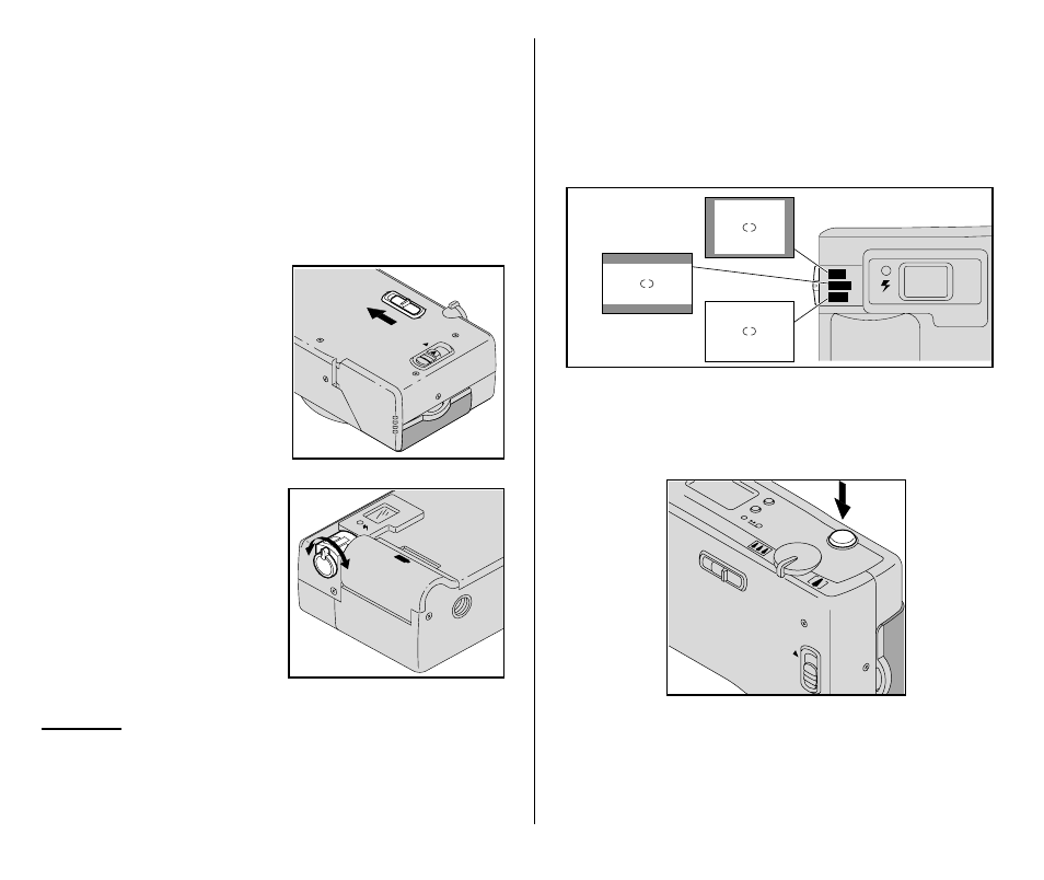Como tomar fotografías, 9) , deslice el, 20) a la posición encender 2. mueva la | 16) para tomar la fotografía | Kodak Advantix C650 User Manual | Page 35 / 67