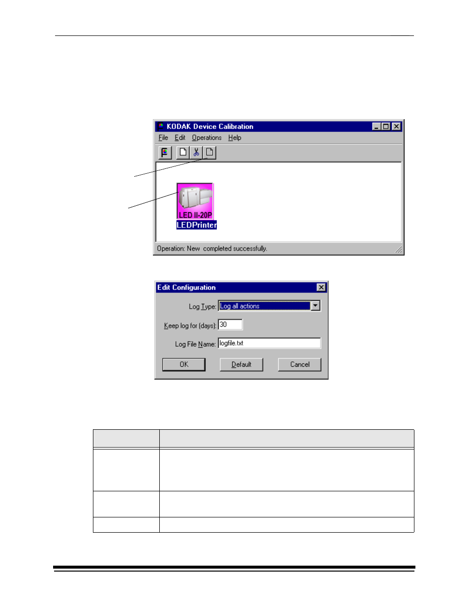 Editing the log settings | Kodak PROFESSIONAL LED II 20P User Manual | Page 142 / 198