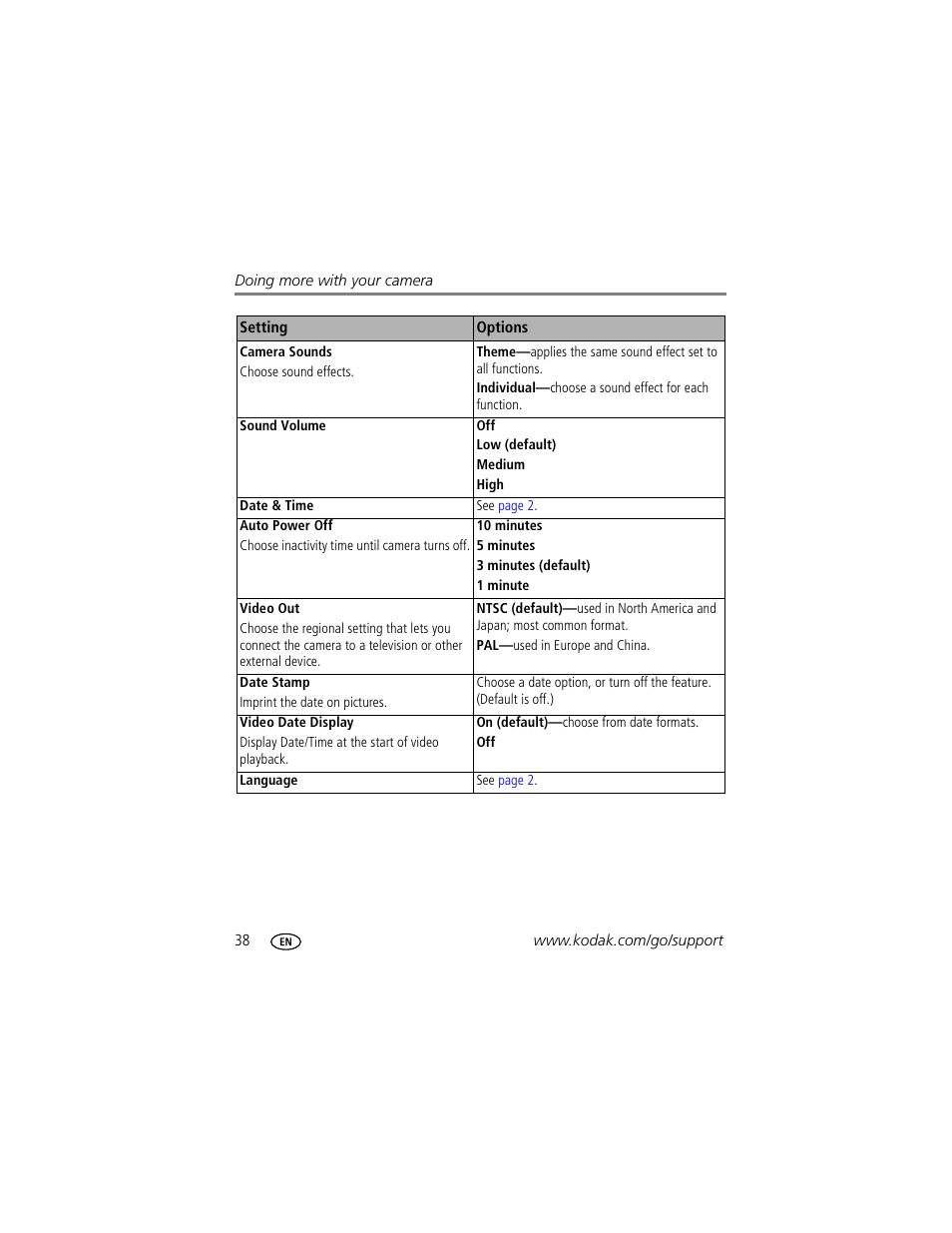 Kodak EasyShare C623 User Manual | Page 44 / 78