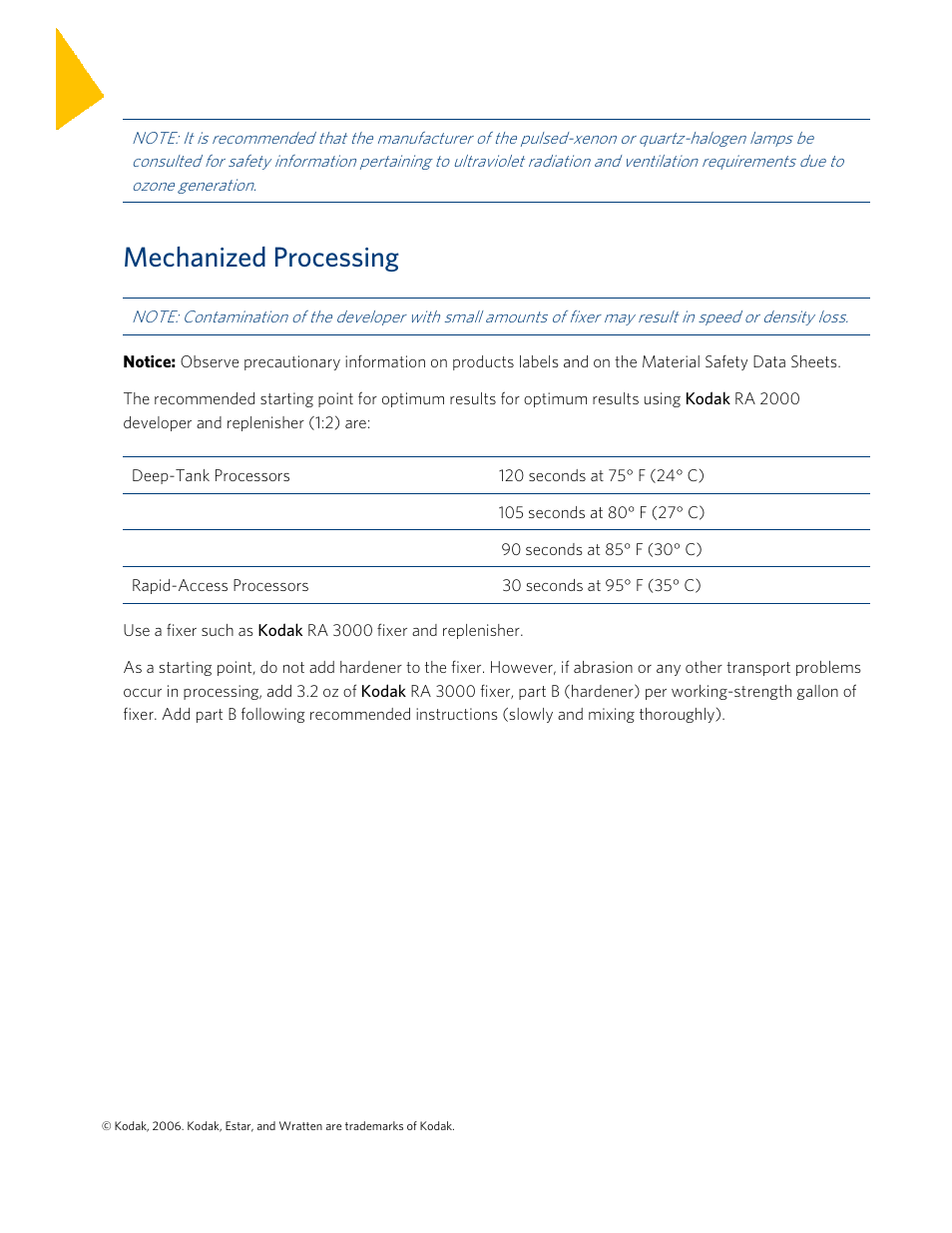 Mechanized processing | Kodak CGP User Manual | Page 3 / 7