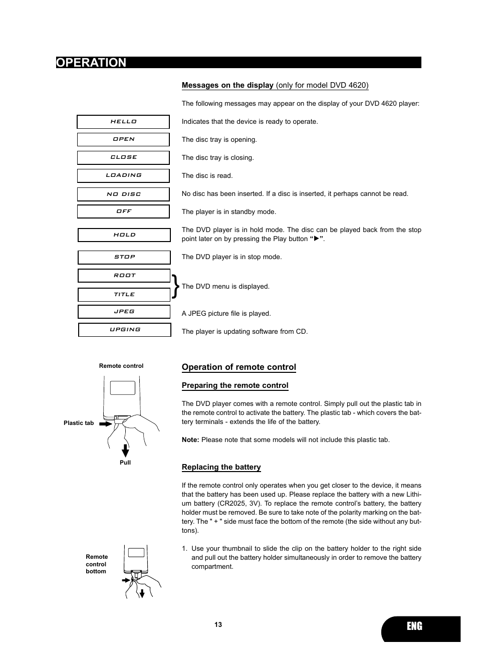 Operation | Kodak 4620 User Manual | Page 12 / 63