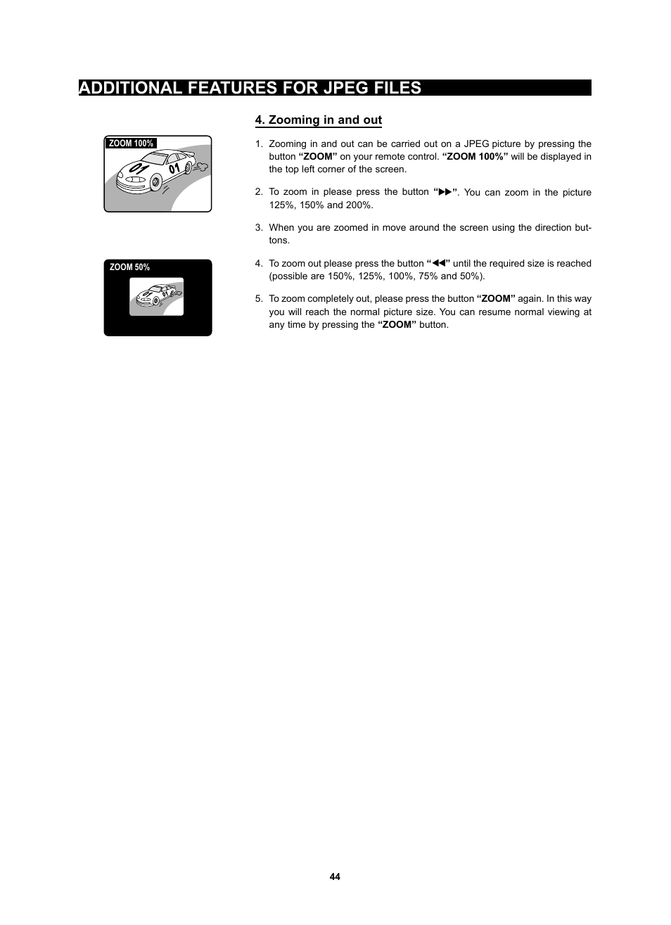 Additional features for jpeg files | Kodak 4620 User Manual | Page 43 / 63