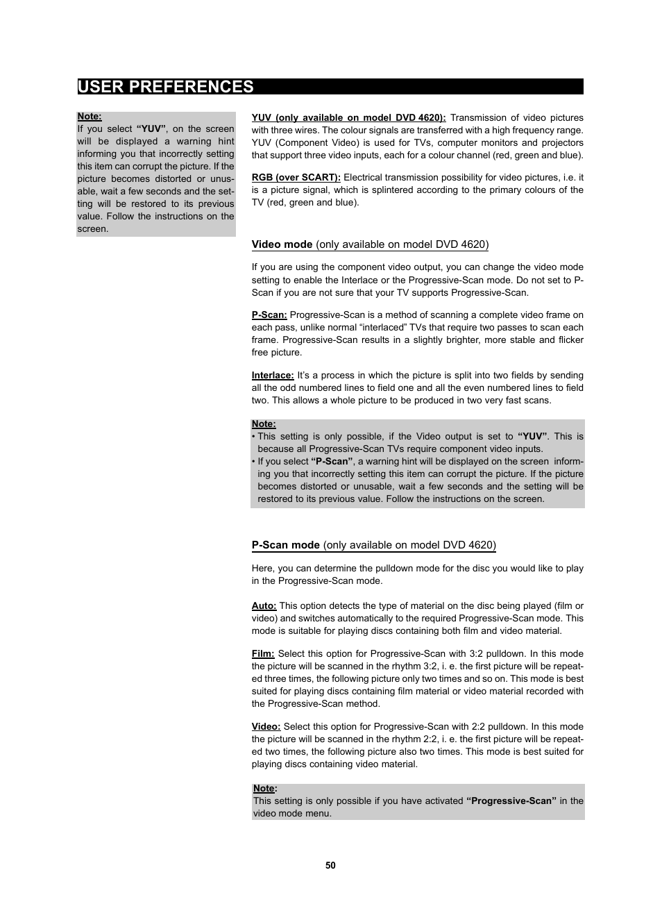 User preferences | Kodak 4620 User Manual | Page 49 / 63