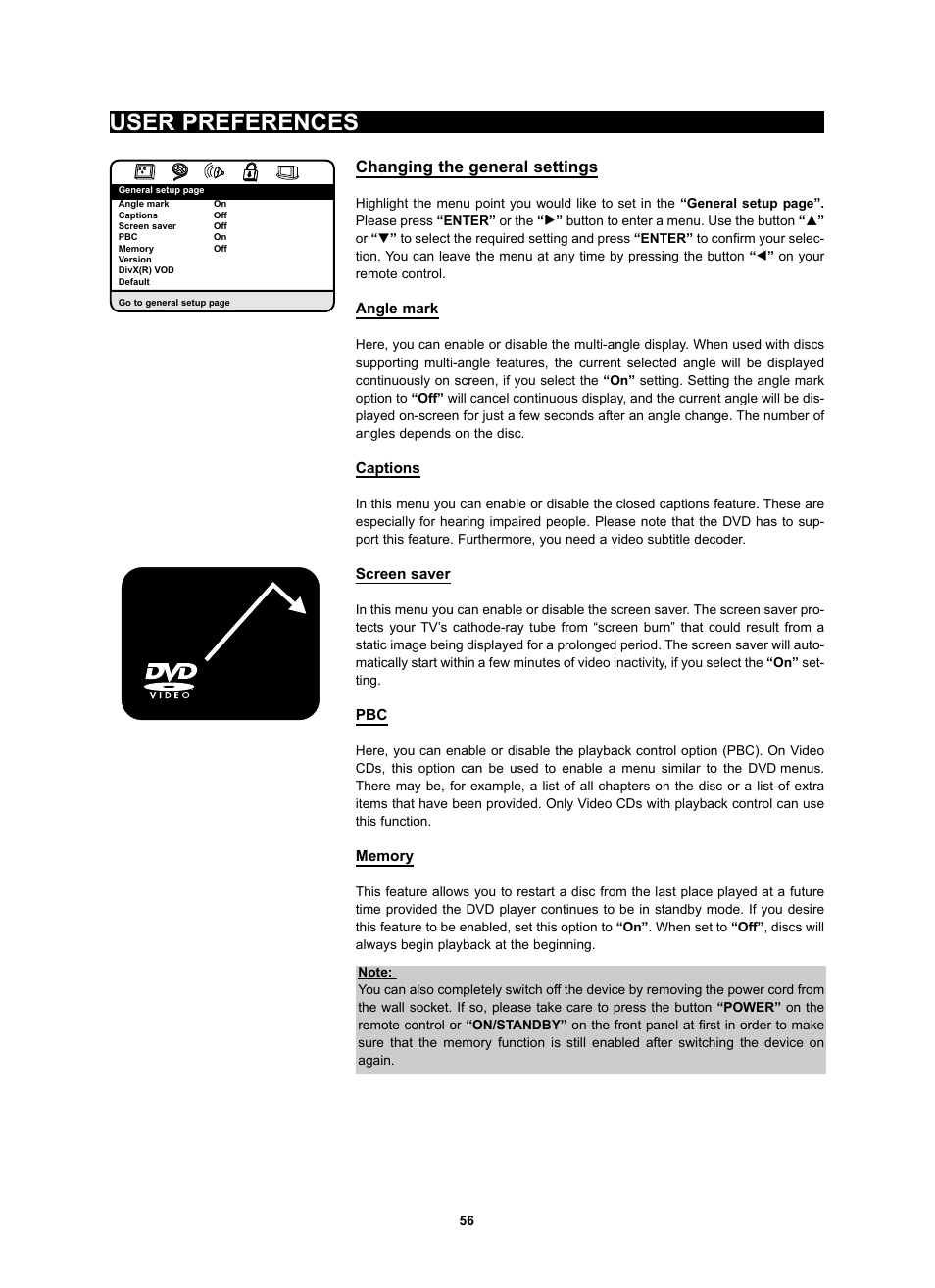 User preferences, Changing the general settings | Kodak 4620 User Manual | Page 55 / 63