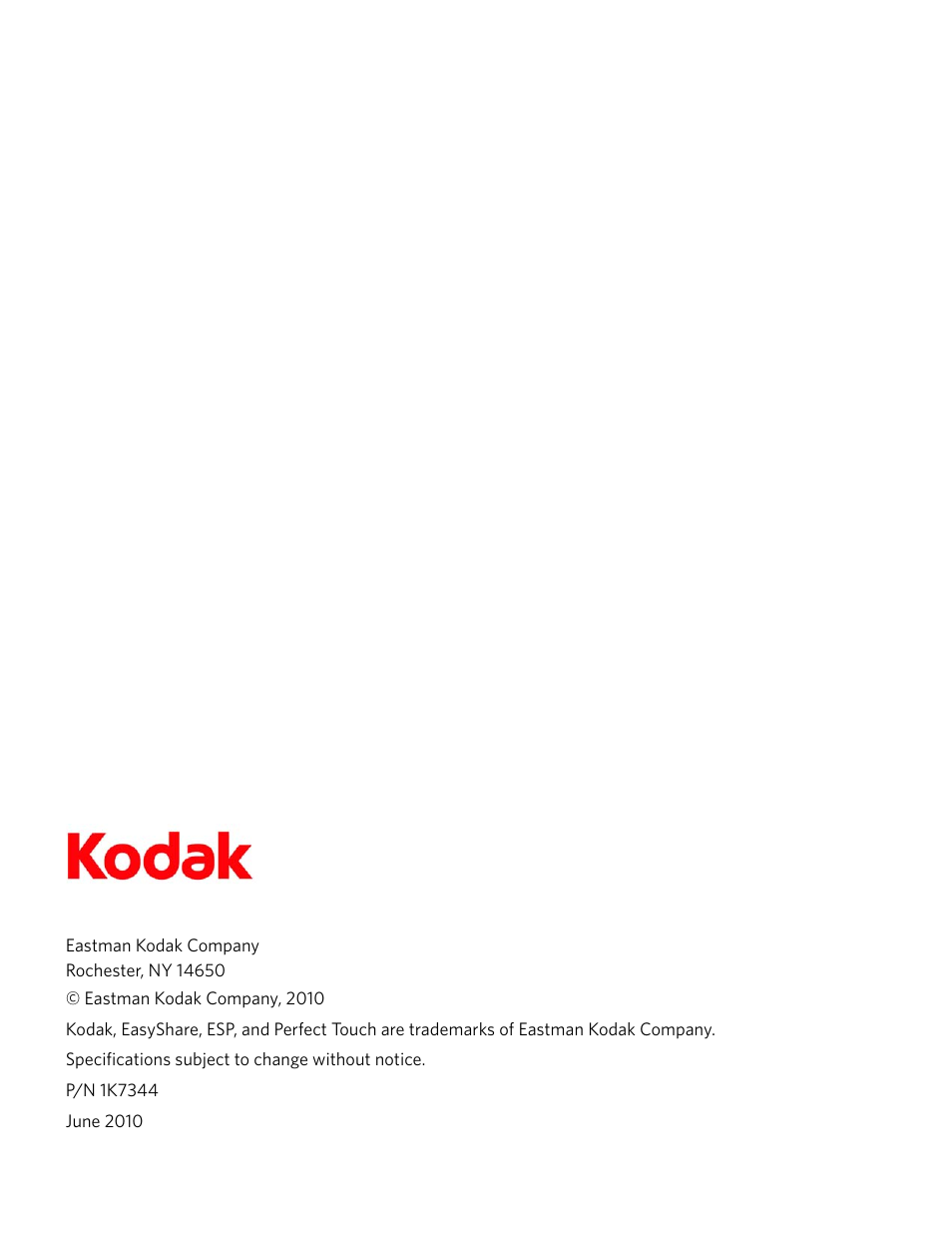 Kodak ESP 9200 User Manual | Page 2 / 106