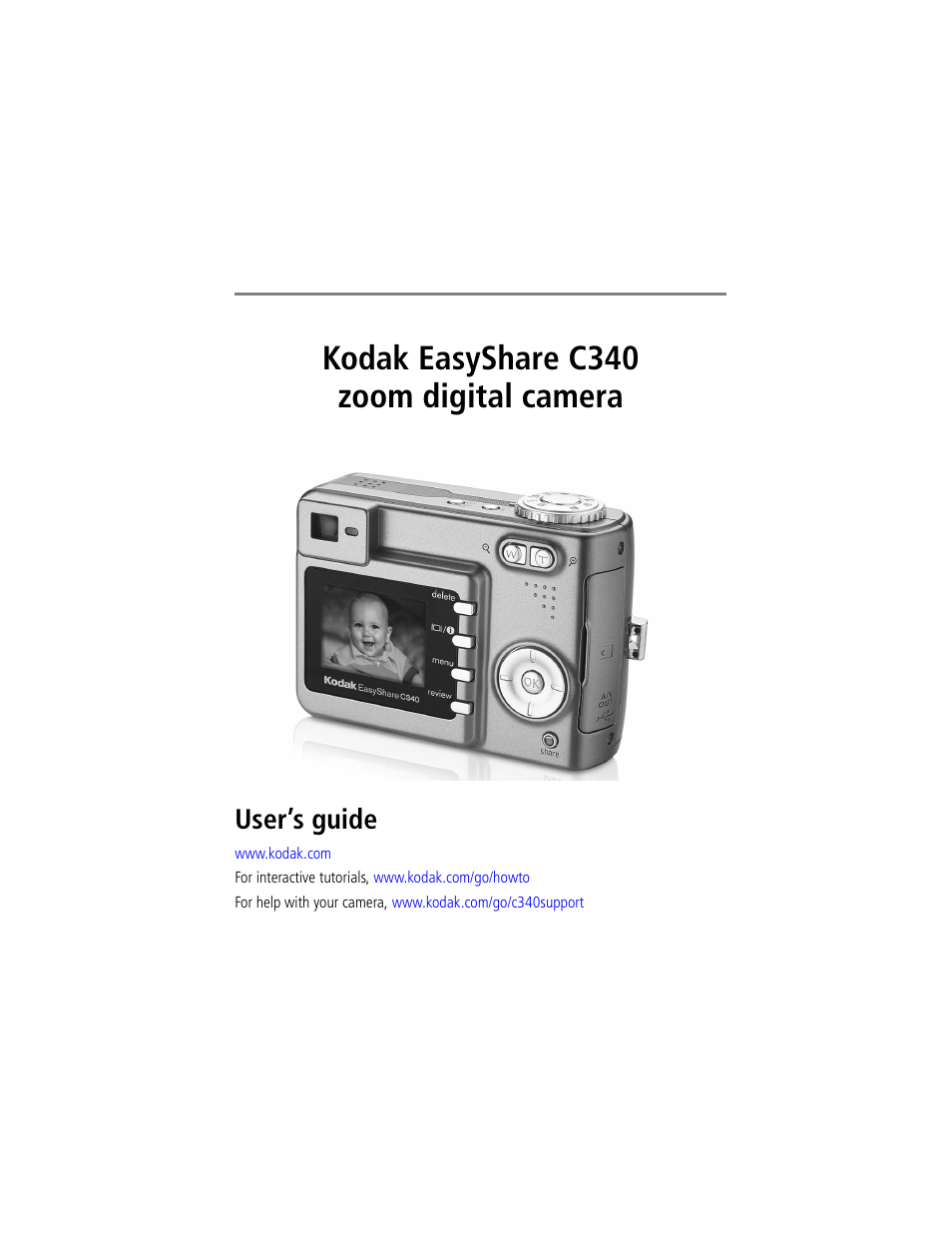 Kodak EasyShare C340 User Manual | 74 pages