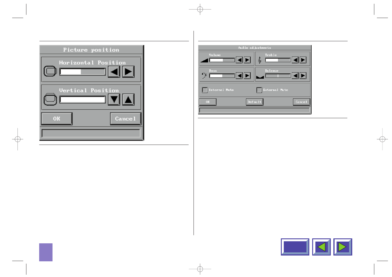2 picture positioning, 3 audio control | Kodak DP1050 User Manual | Page 32 / 40