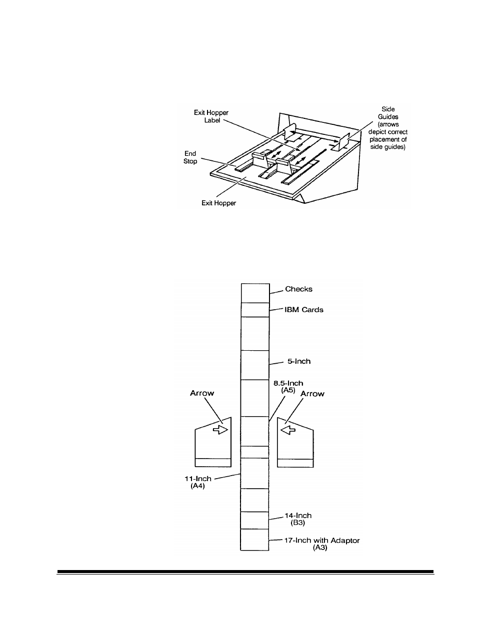 Adjusting the exit hopper side guides and end stop | Kodak A-41069 User Manual | Page 39 / 114