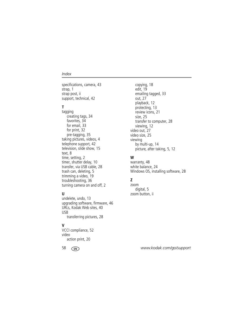 Kodak EASYSHARE C180 User Manual | Page 64 / 64