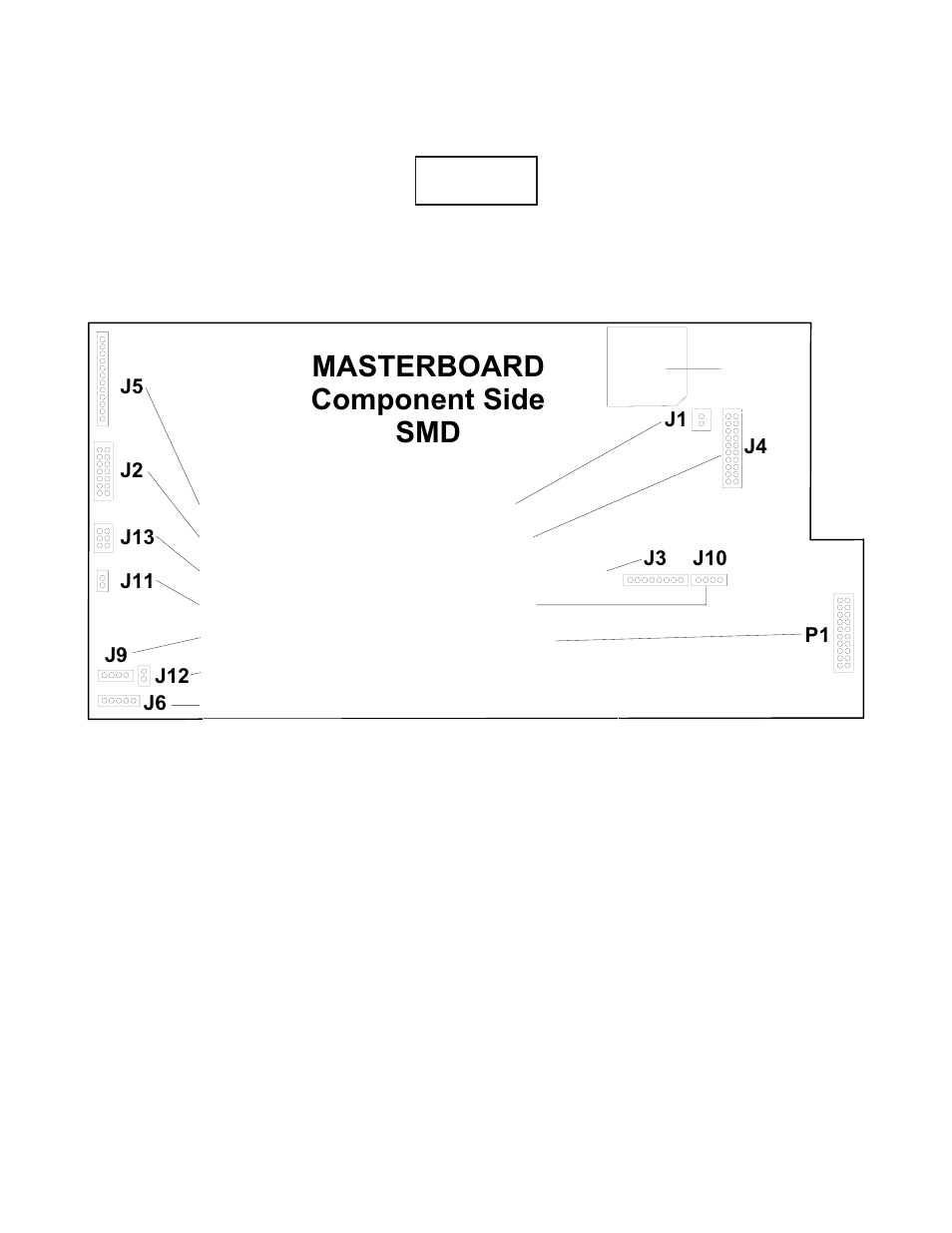 Master board pcb connectors 4-23, Master board pcb connectors -23, Masterboard component side smd | Kodak 9020/CINE User Manual | Page 81 / 135