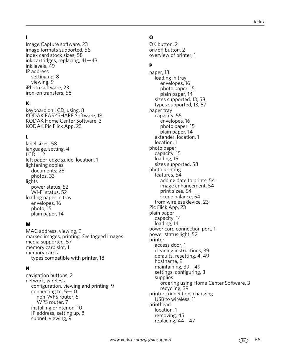 Kodak ESP 5200 User Manual | Page 71 / 73