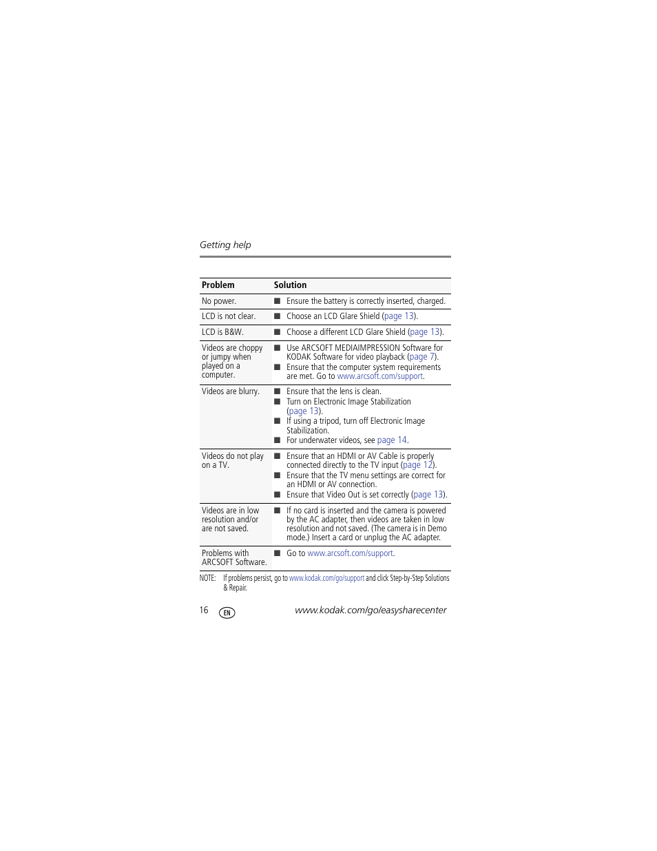 Kodak PLAYSPORT Zx3 User Manual | Page 16 / 23