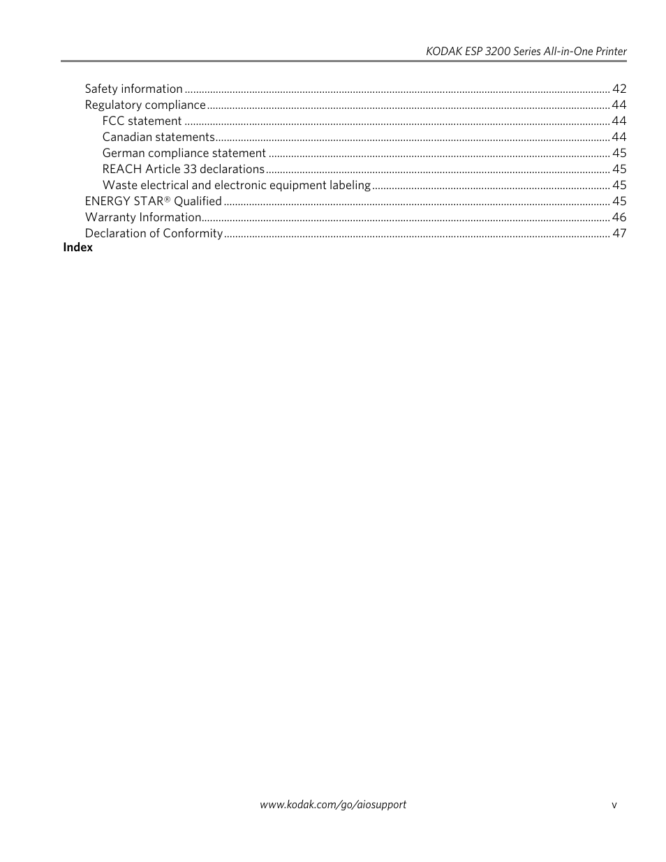 Kodak ESP 3260 User Manual | Page 5 / 56