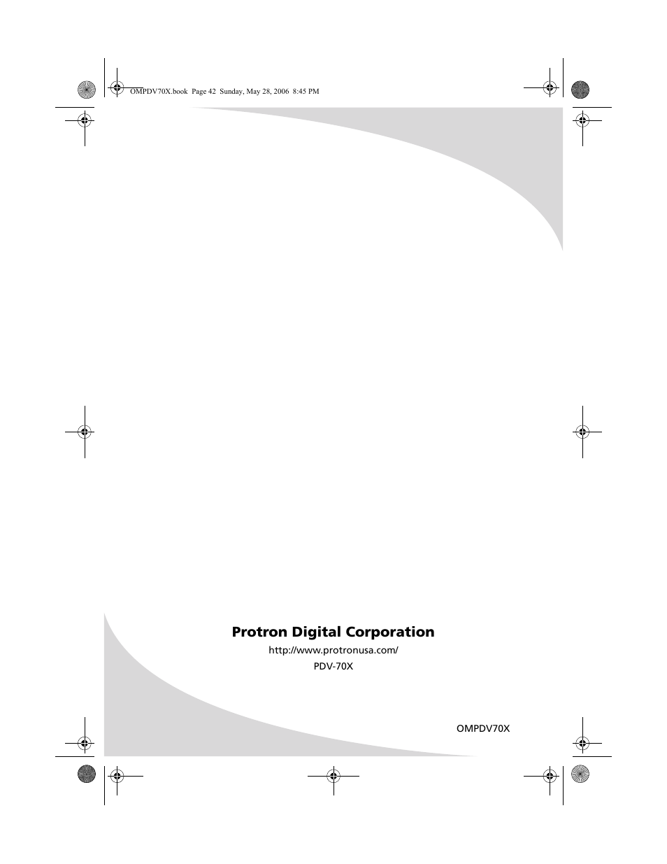 Protron digital corporation | Kodak PDV-70X User Manual | Page 48 / 48