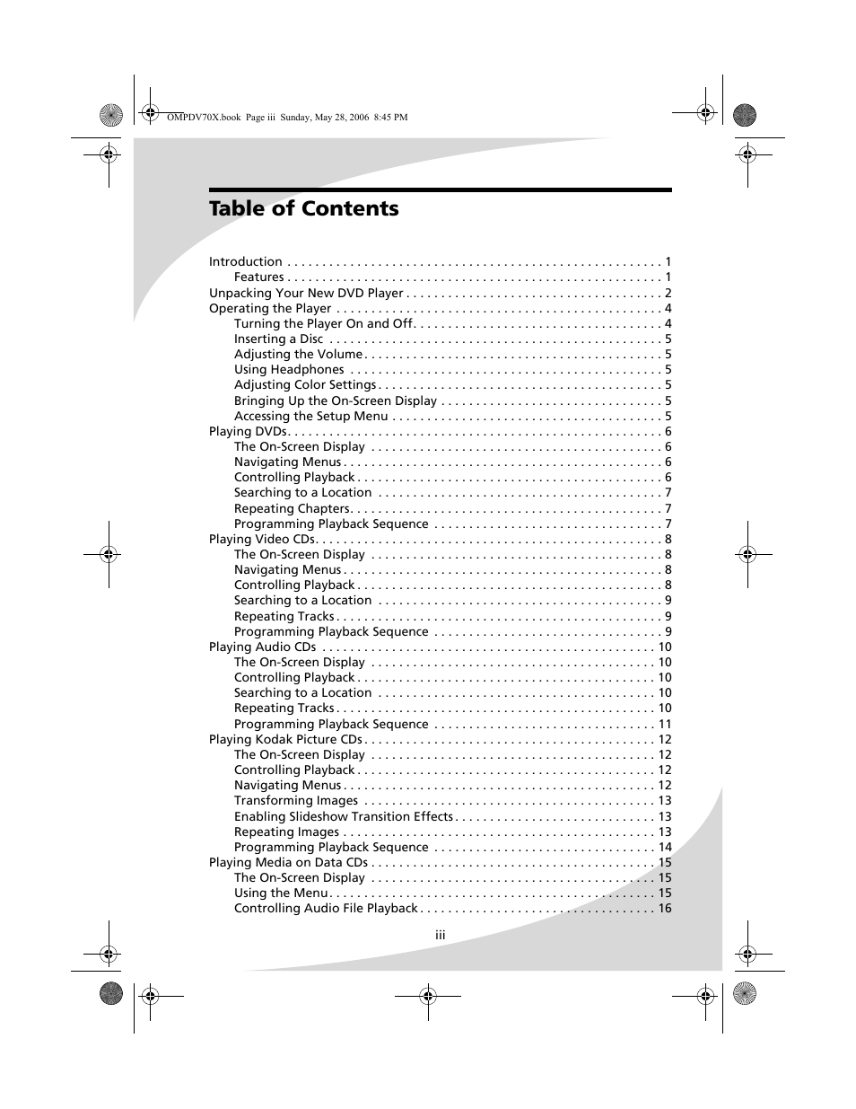 Kodak PDV-70X User Manual | Page 5 / 48