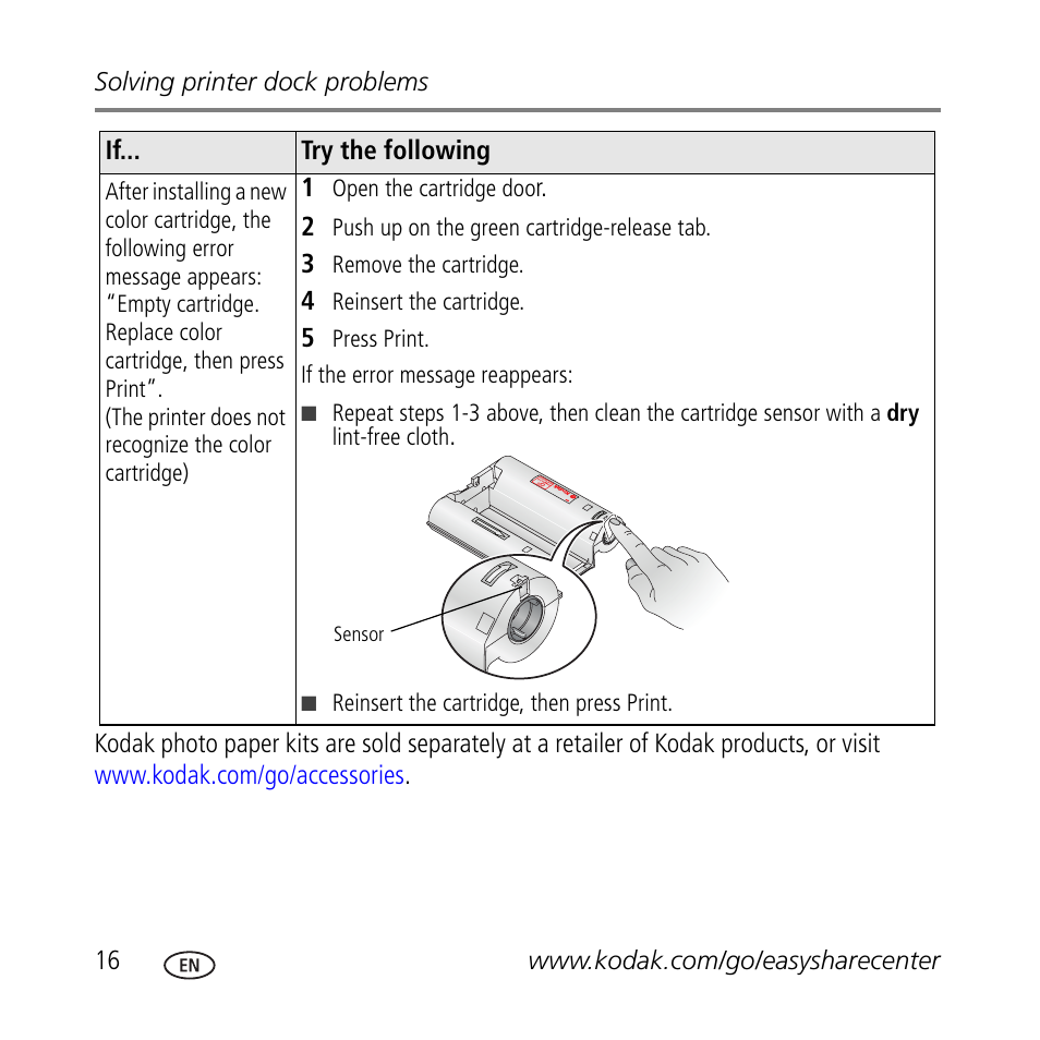 Kodak G610 User Manual | Page 16 / 20