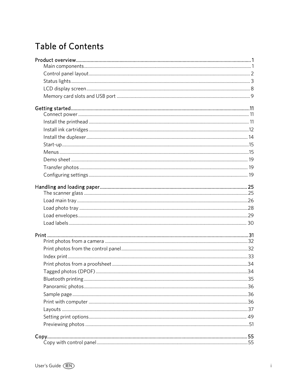 Kodak 5300 User Manual | Page 3 / 104