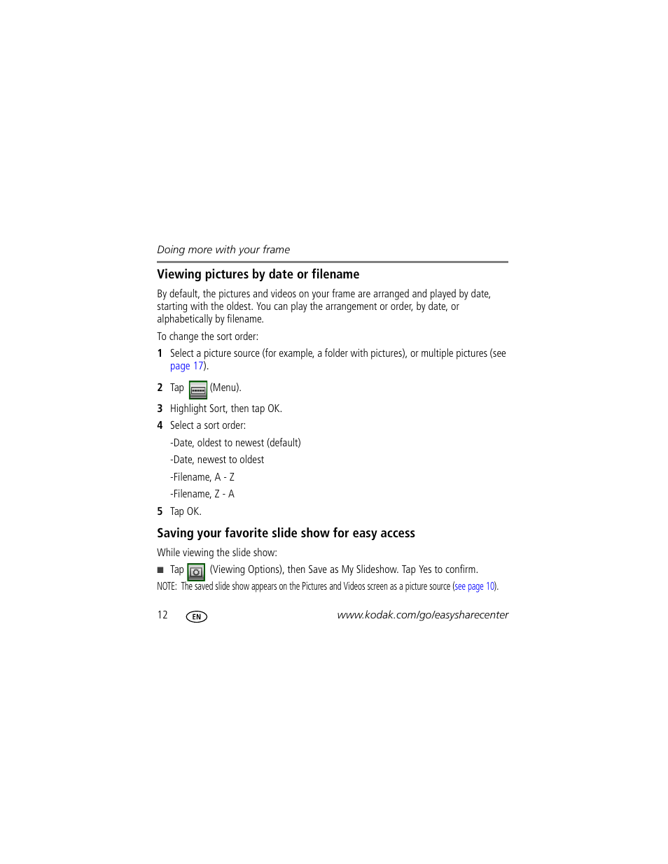 Kodak EasyShare M820 User Manual | Page 12 / 28