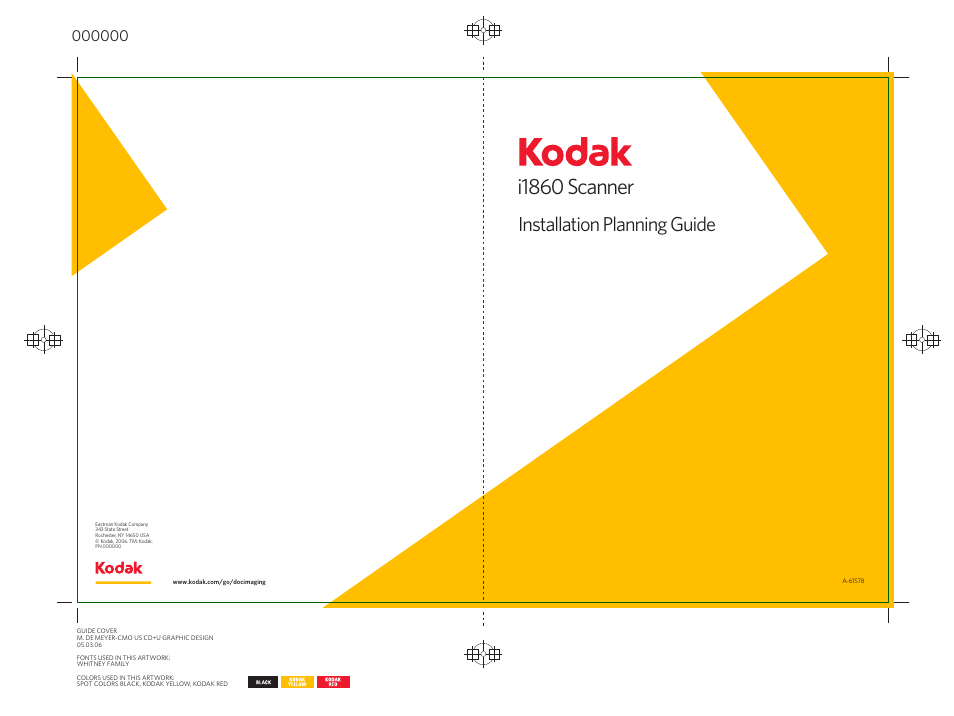 I1860 scanner, Installation planning guide | Kodak I1860 User Manual | Page 25 / 25