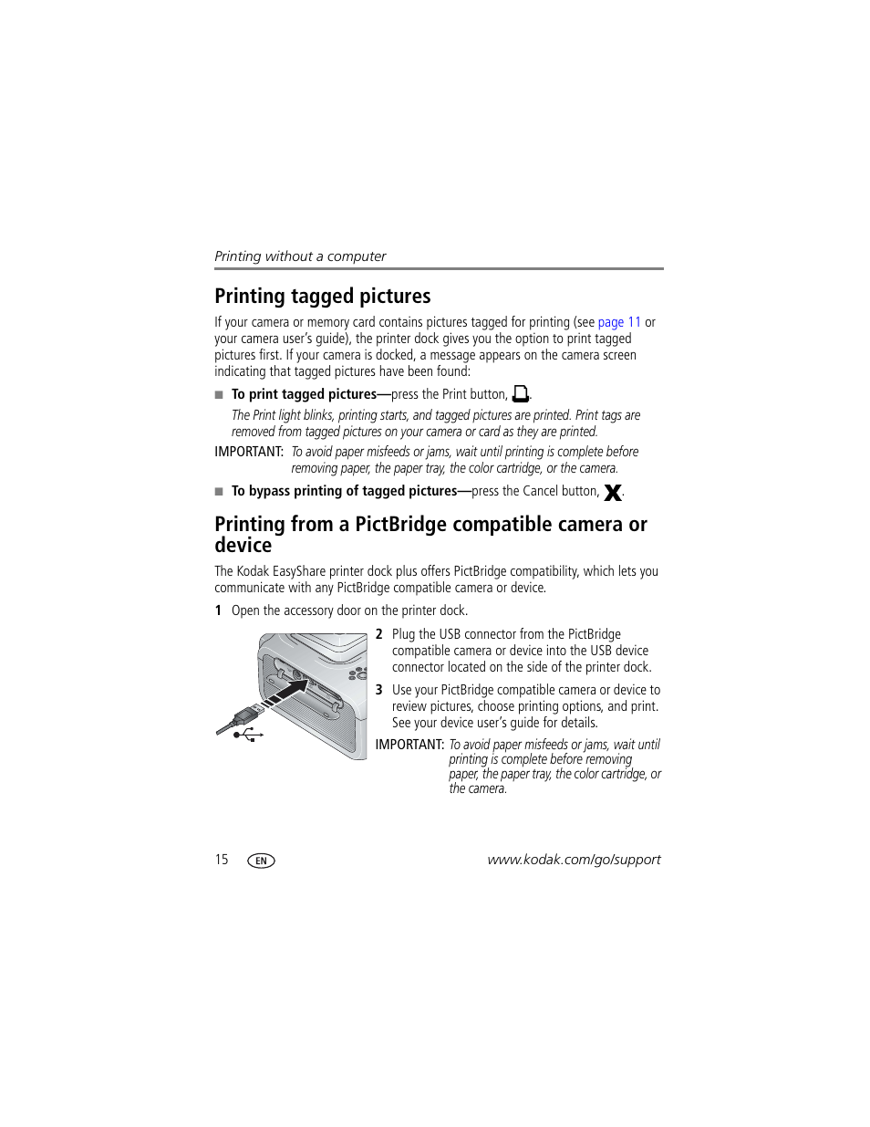 Printing tagged pictures | Kodak Series 3 User Manual | Page 22 / 91