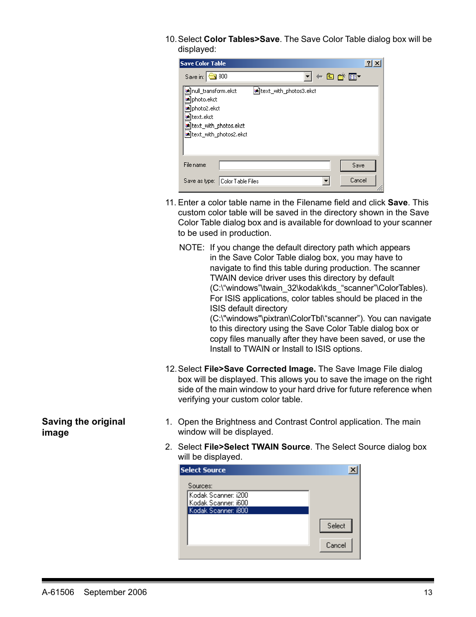 Saving the original image | Kodak INNOVATION A-61506 User Manual | Page 14 / 26