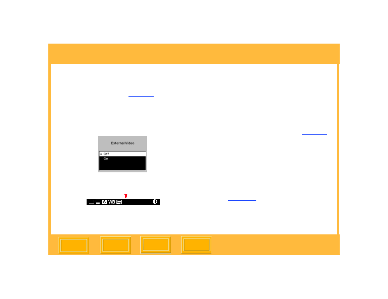 Enabling, Disabling, Navigating through images | Enabling disabling navigating through images, Using a video monitor | Kodak 645 User Manual | Page 125 / 147